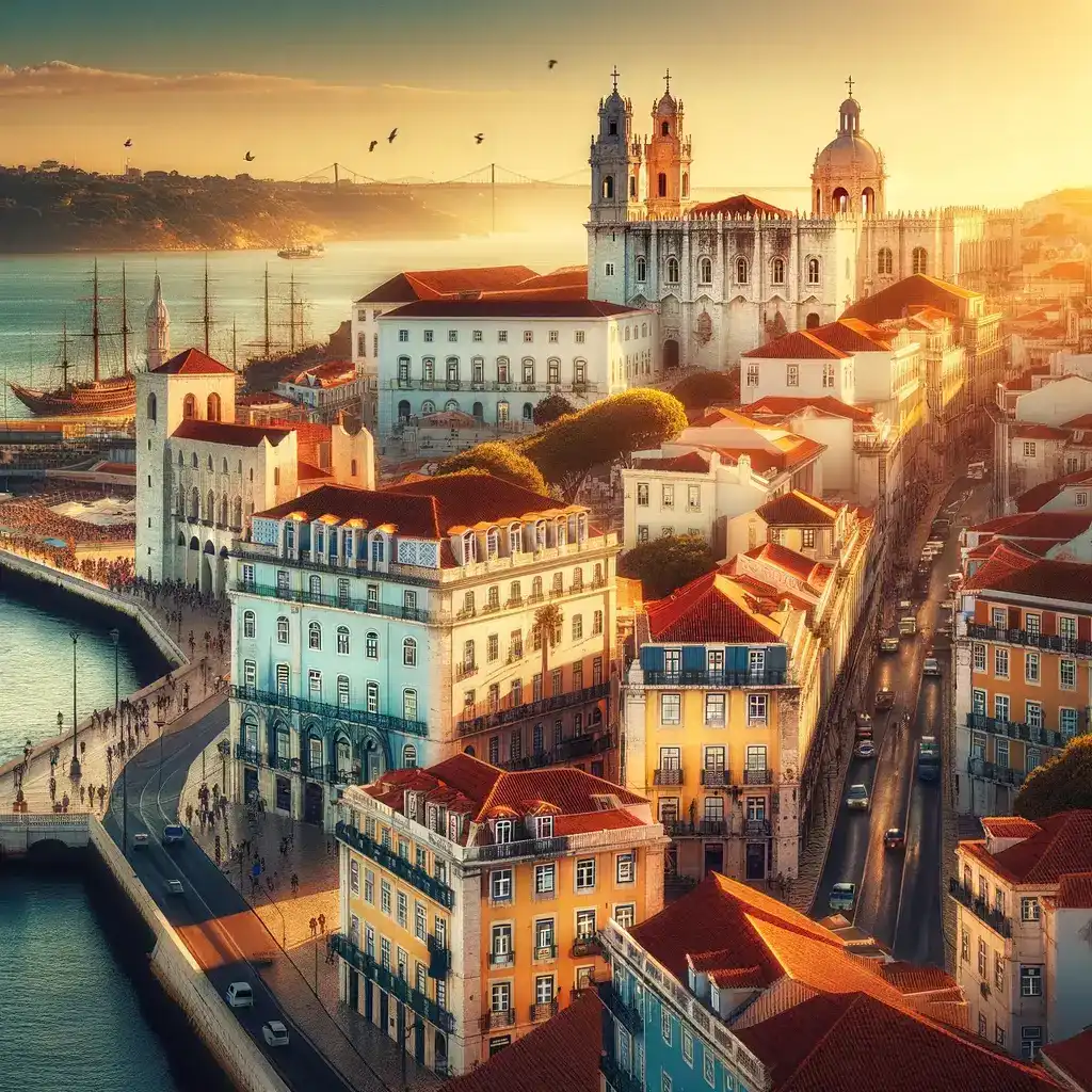 Lisbona i jej piękne kolorowe kamienice