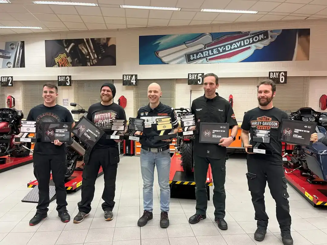 Mikołaj Duh zwycięzca konkursu Technician of the Year 2024 Harley Davidson